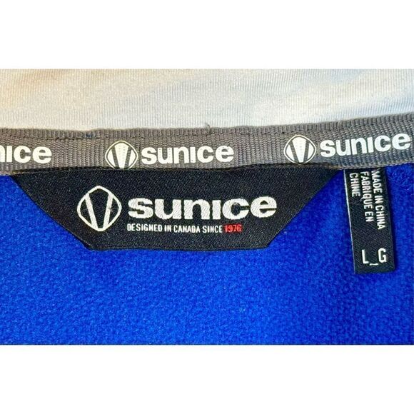 NWOT Sunice Men's Full Zip Lightweight High Collar Blue Jacket Large - Picture 6 of 11